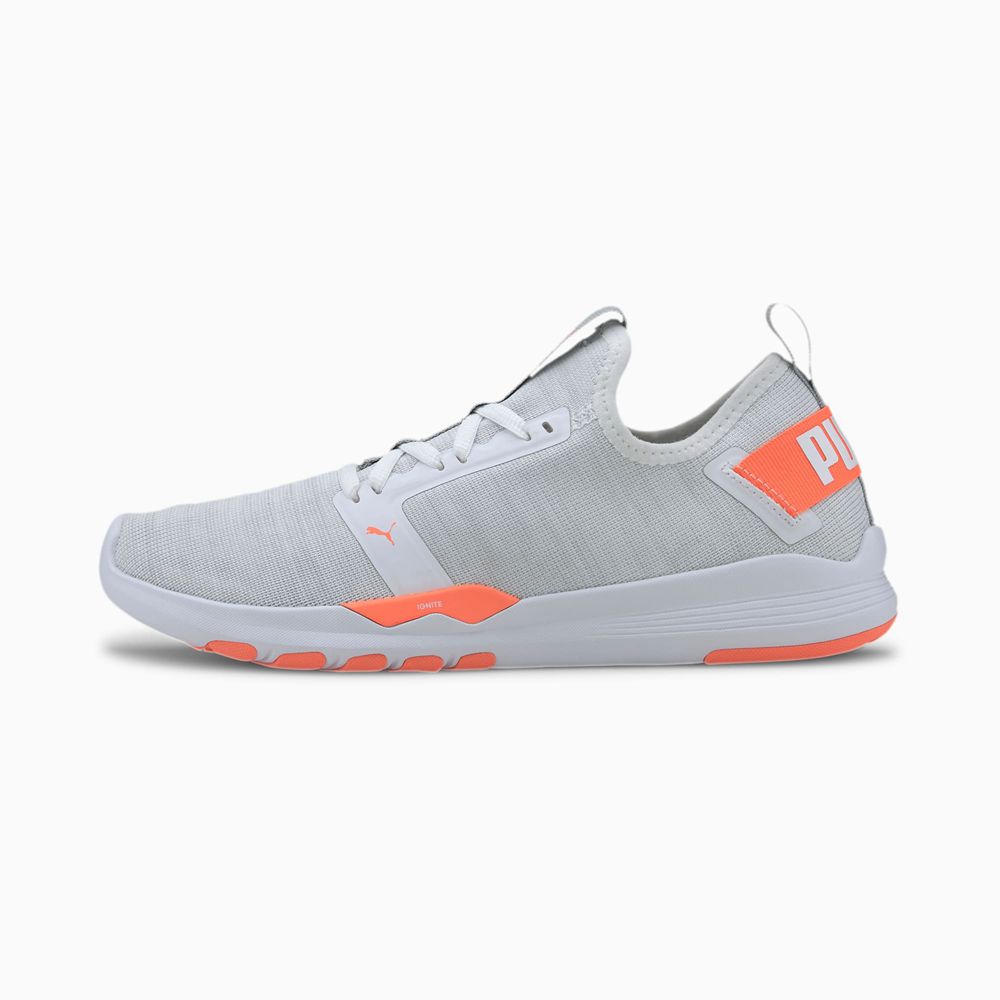 Puma IGNITE Contender Knit Női Edzőcipő - Fehér/Narancssárga ( Hungary - CVDHI5642 )
